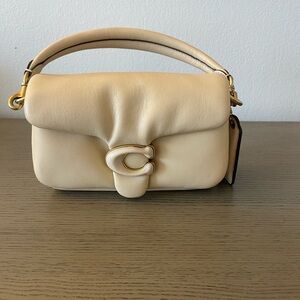 Coach Cream Crossbody Bag with Gold Hardware